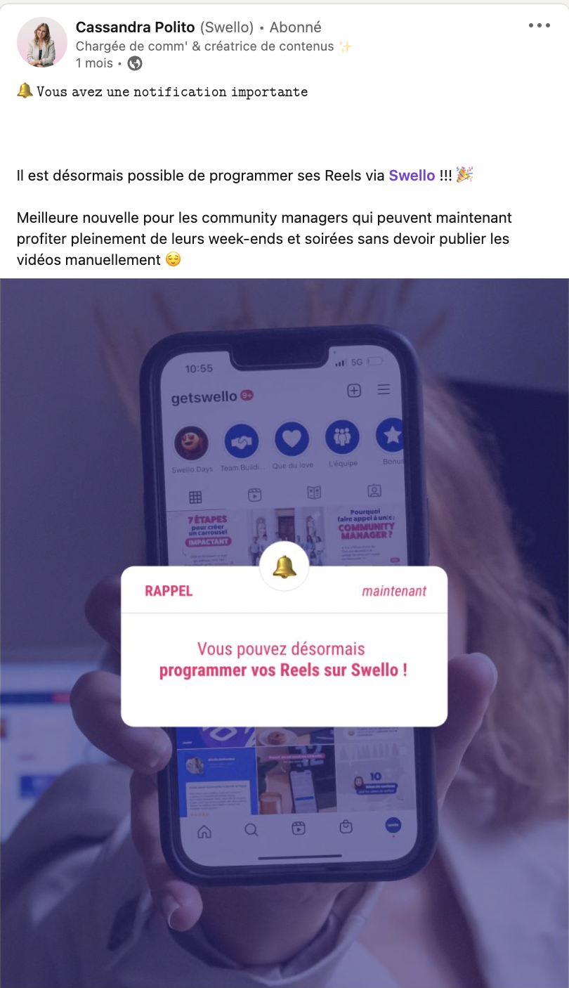Exemple d'employee advocacy