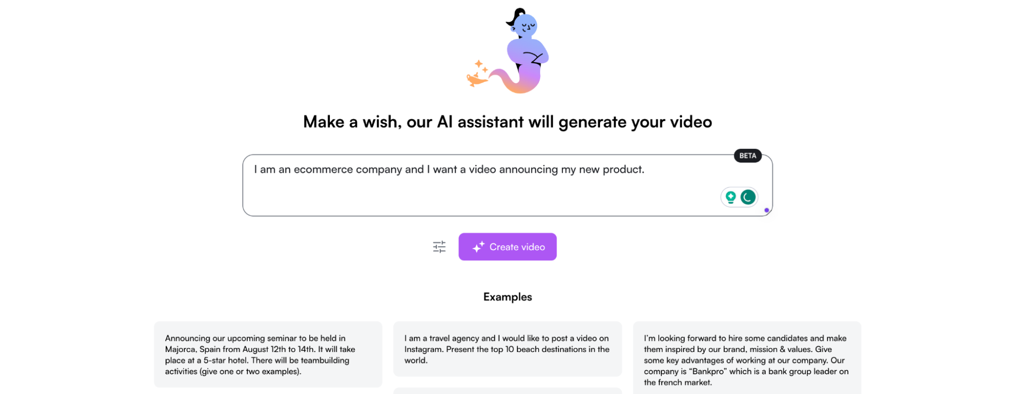 Use AI to create your social media video